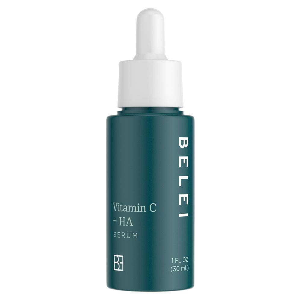 Belei Retinol Vitamin A Refining Moisturizer, Fragrance Free, Paraben Free, 1.7 Fluid Ounce (50 mL) & Vitamin C + Hyaluronic Acid Serum, Fragrance Free, Paraben Free, 1 Fluid Ounce (30 mL)