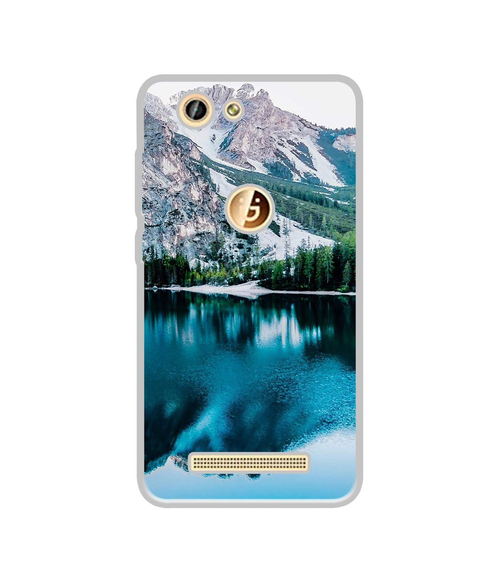 Amazon Brand - Solimo Designer Lake Mountain UV Printed Soft Back Case Mobile Cover for Gionee F103 Pro