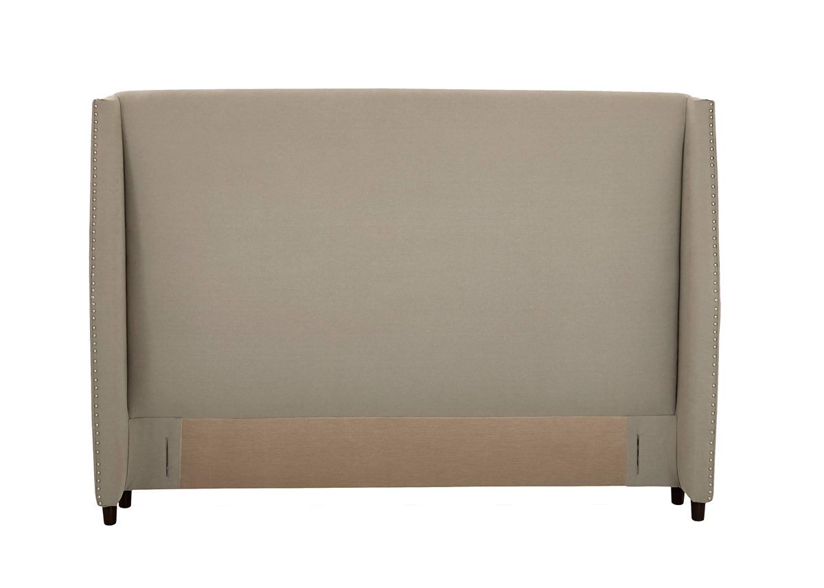 Stone & Beam Merrill Full Headboard with Decorative Nailhead Trim, 69" W, Dune