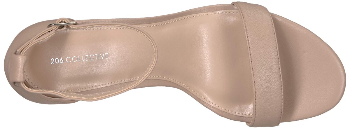 Amazon Brand - 206 Collective Women's Maui Heeled Sandal, Blush, 13 B US