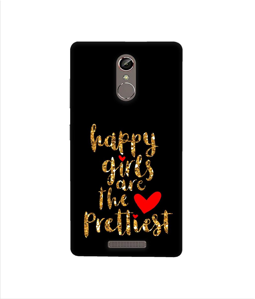 Amazon Brand - Solimo Designer Happy Girls are The Prettiest 3D Printed Hard Back Case Mobile Cover for Gionee S6s