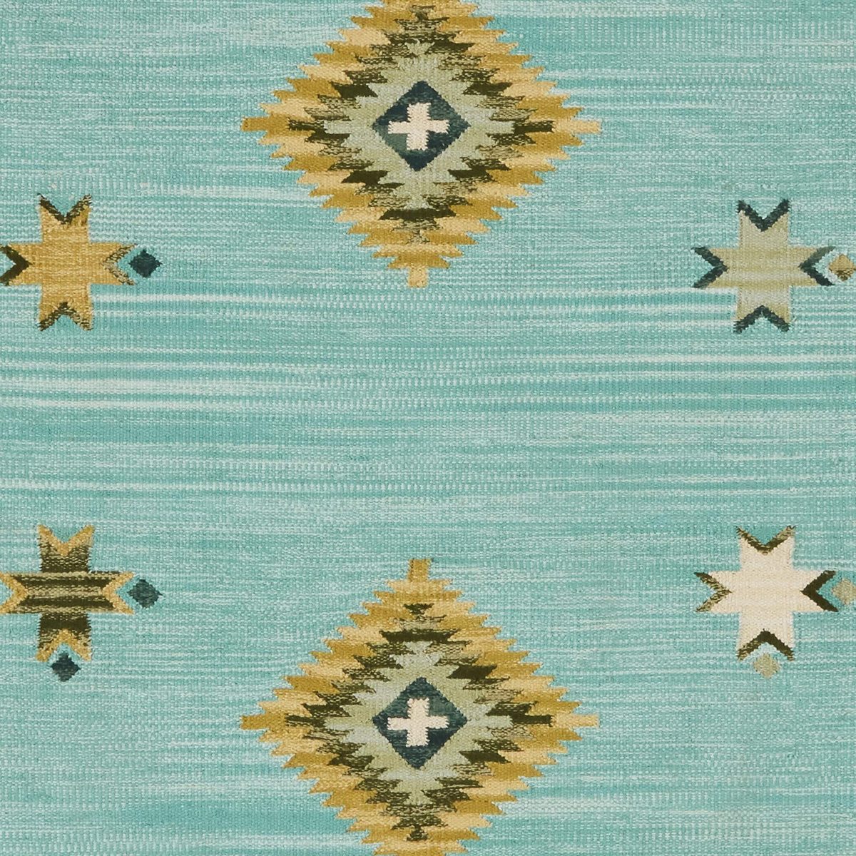 Amazon Brand – Stone & Beam Casual Geometric Cotton Area Rug, 8 x 10 Foot, Flatweave, Blue, Grey, Ivory