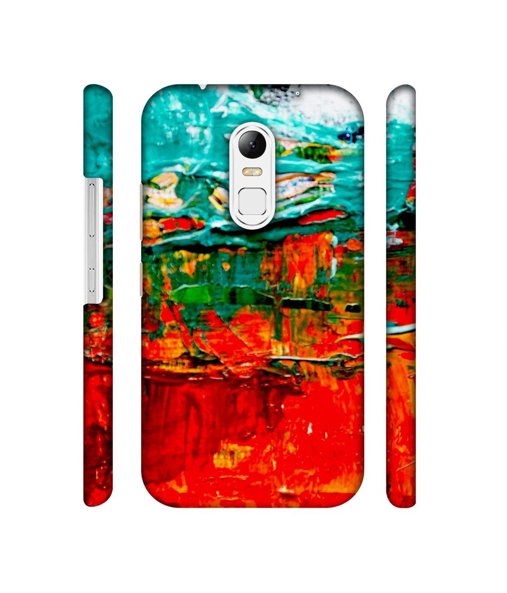 Amazon Brand - Solimo Designer Green and Orange Glass Color 3D Printed Hard Back Case Mobile Cover for Lenovo Vibe X3