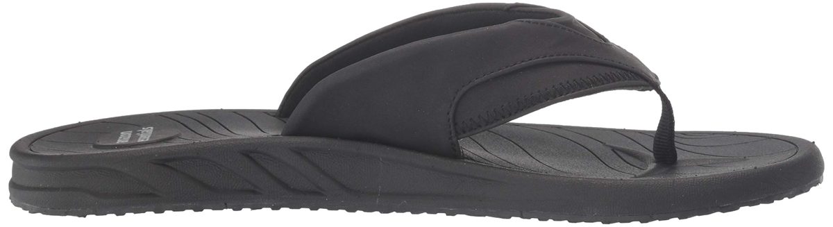 Amazon Essentials Men's Flip Flop Sandal, Black, 10 D US