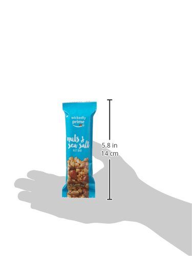 Wickedly Prime Nut Bar, Nuts & Sea Salt, Gluten Free, Kosher, 1.4 Ounce (Pack of 12)