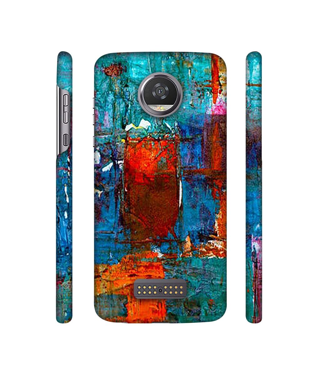 Amazon Brand - Solimo Designer Rectangle Color 3D Printed Hard Back Case Mobile Cover for Moto Z2 Play