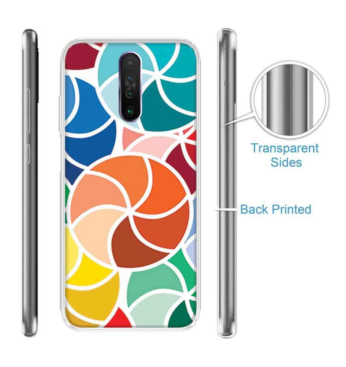 Amazon Brand - Solimo Designer Multicolor Circle Pattern Printed Soft Back Case Mobile Cover for Poco X2 / Xiaomi Redmi K30