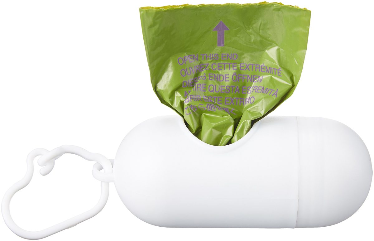 AmazonBasics EPI-Added Dog Waste Bag with Dispenser and Leash Clip, Lavander Scented, 270 Count