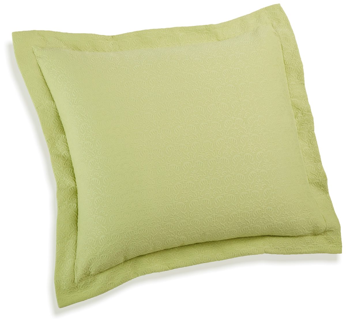 Pinzon Avalon Matelasse Jacquard Sham - European, Sage