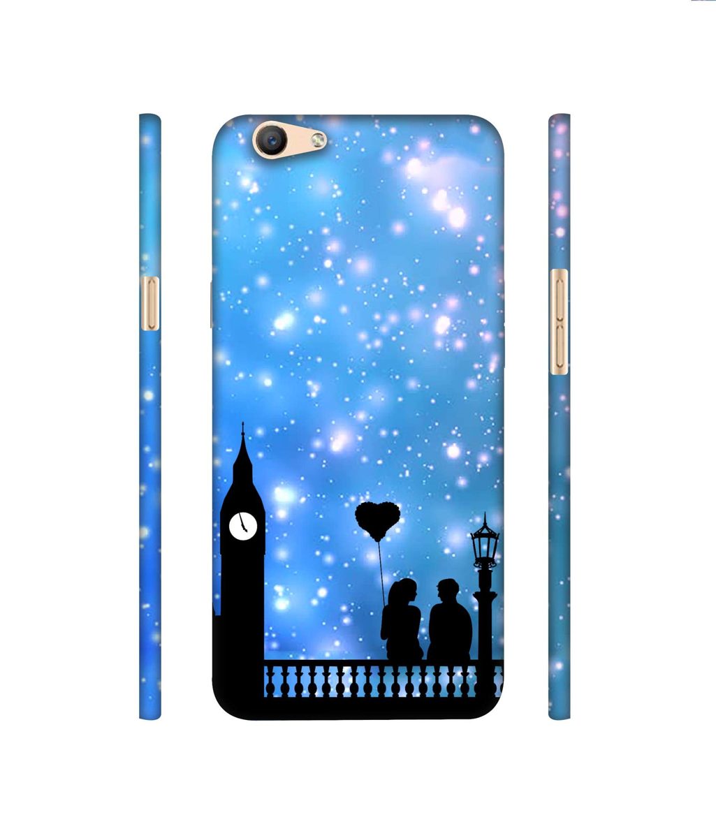 Amazon Brand - Solimo Designer Love Couple Vector 3D Printed Hard Back Case Mobile Cover for Oppo F1s