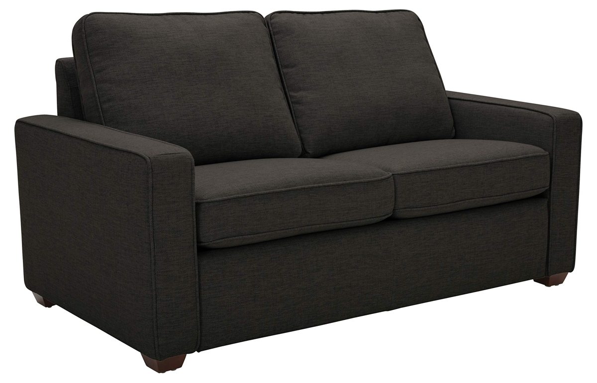 Amazon Brand – Rivet Andrews Contemporary Loveseat Sofa with Removable Cushions, 67"W, Dark Grey