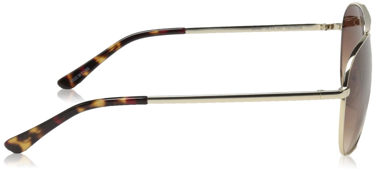 Obsidian Sunglasses for Women or Men Aviator Frame 01, Gold, 58 mm