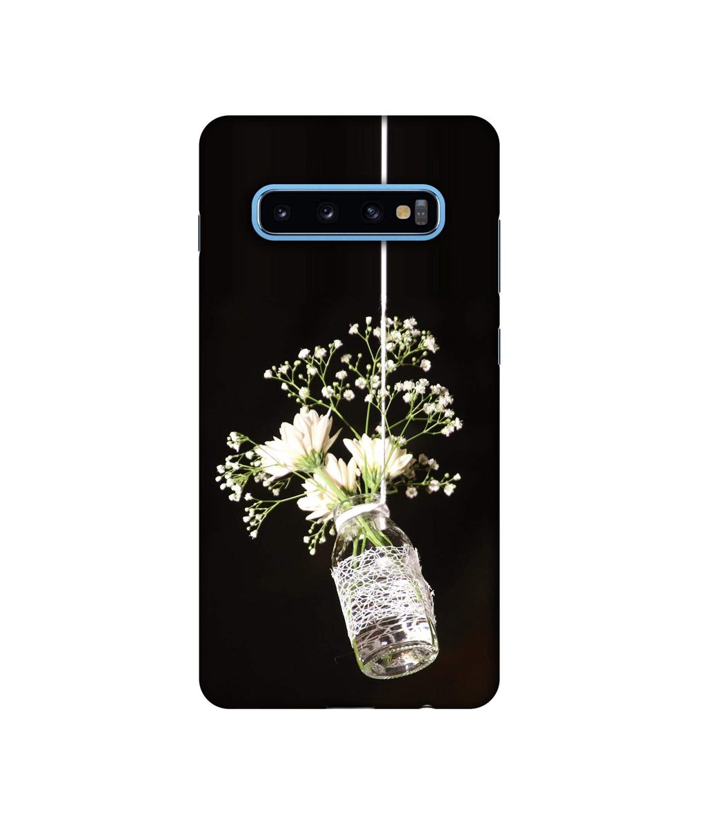 Amazon Brand - Solimo Designer Hanging Flowerpot 3D Printed Hard Back Case Mobile Cover for Samsung Galaxy S10 Plus