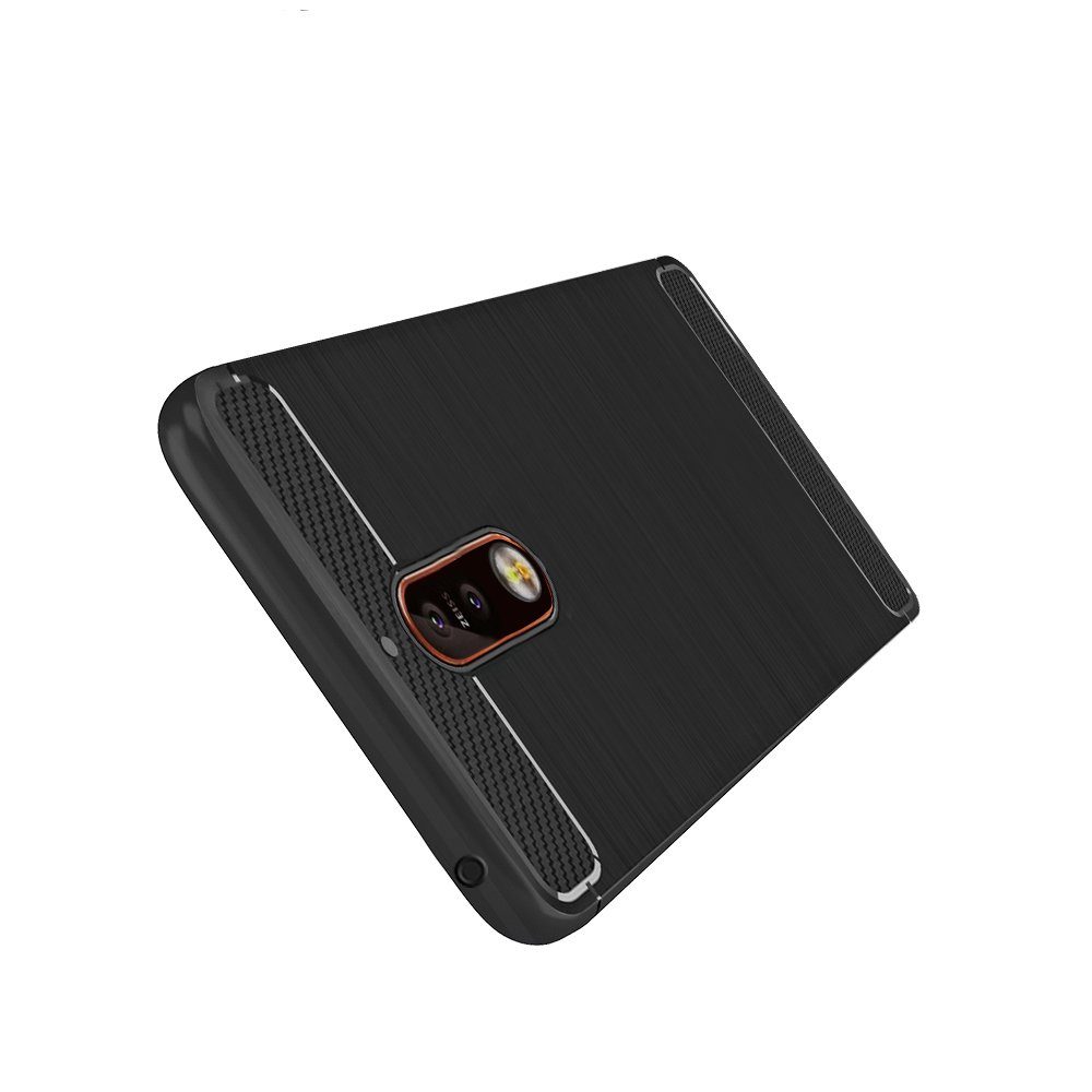 Amazon Brand - Solimo Protective Mobile Cover (Soft & Flexible Back case) for Nokia 6 (Black)