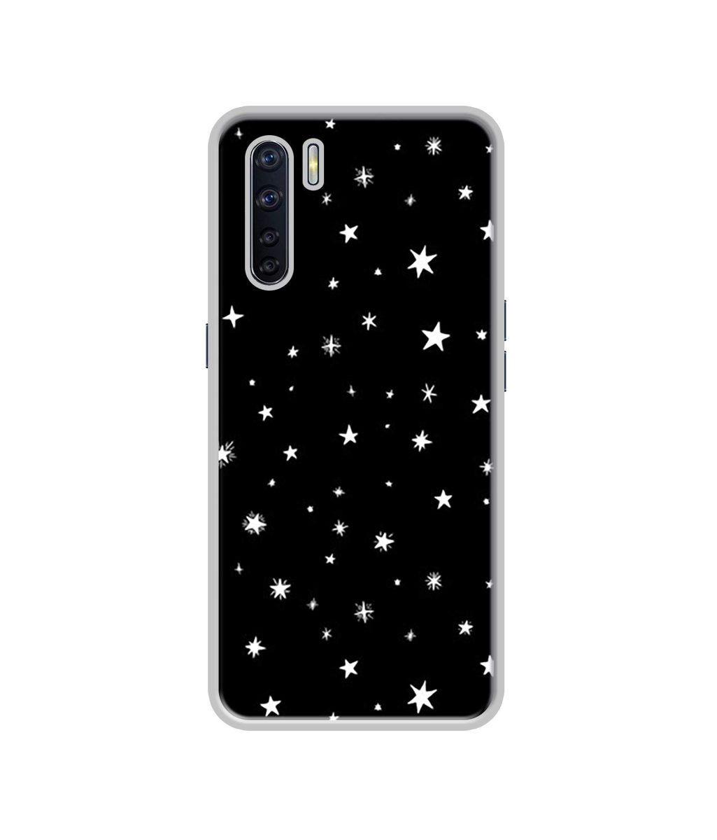 Amazon Brand - Solimo Designer Sperking Stars UV Printed Soft Back Case Mobile Cover for Oppo F15