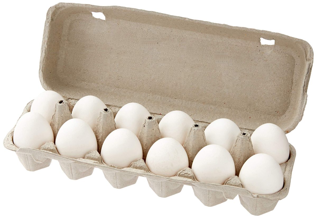 Amazon Brand - Happy Belly Cage-Free, Grade AA, Large White Eggs, 1 Dozen
