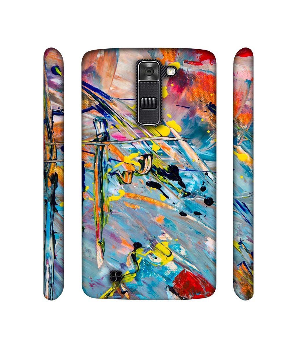 Amazon Brand - Solimo Designer Paint Texture 3D Printed Hard Back Case Mobile Cover for LG K7