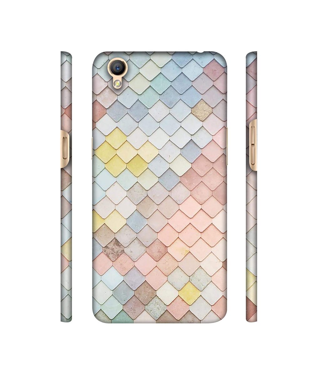 Amazon Brand - Solimo Designer Small Squre Texture 3D Printed Hard Back Case Mobile Cover for Oppo A37