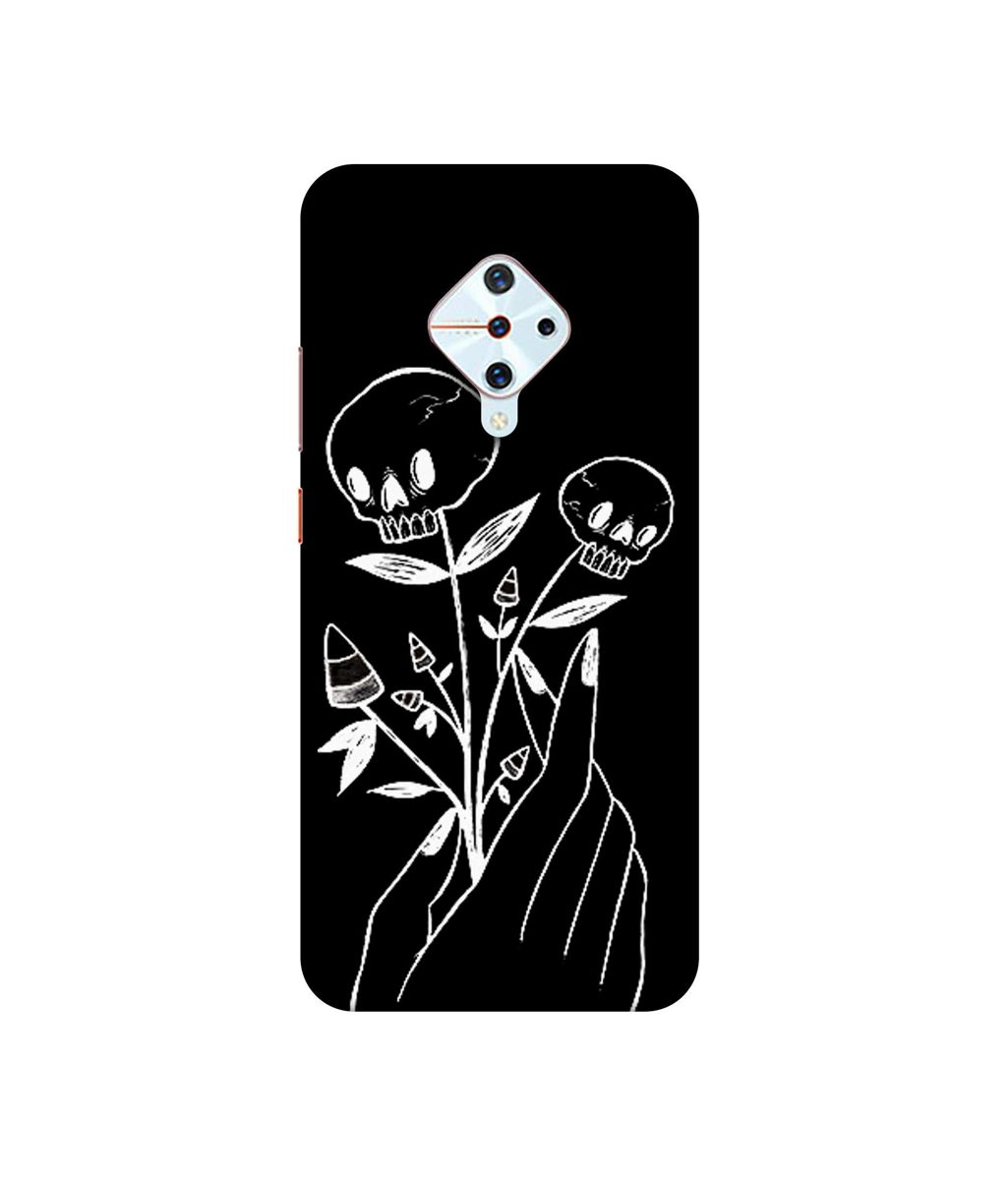 Amazon Brand - Solimo Designer Skull Flower 3D Printed Hard Back Case Mobile Cover for Vivo S1 Pro