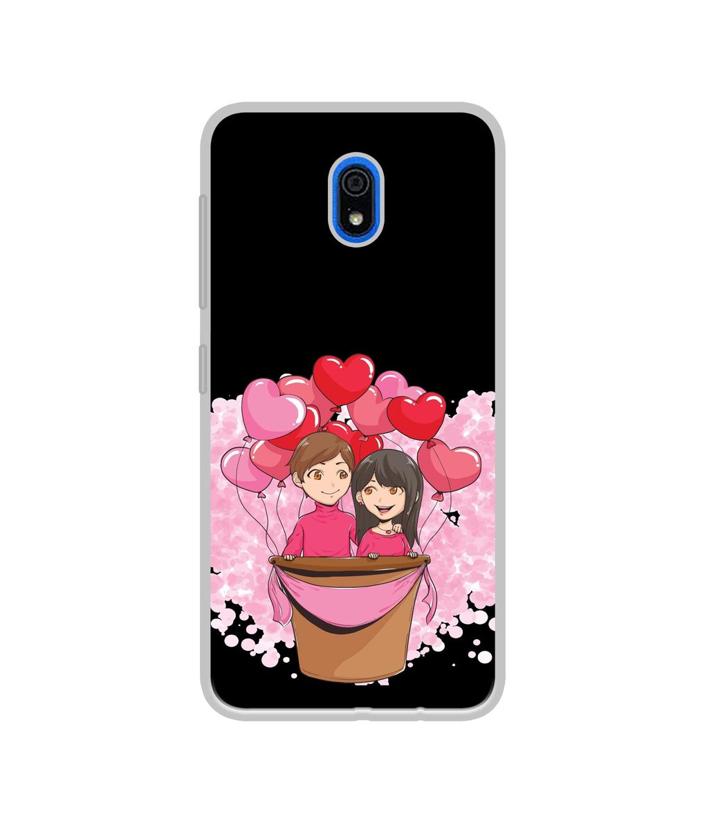 Amazon Brand - Solimo Designer Boy and Girl UV Printed Soft Back Case Mobile Cover for Mi Redmi 8A