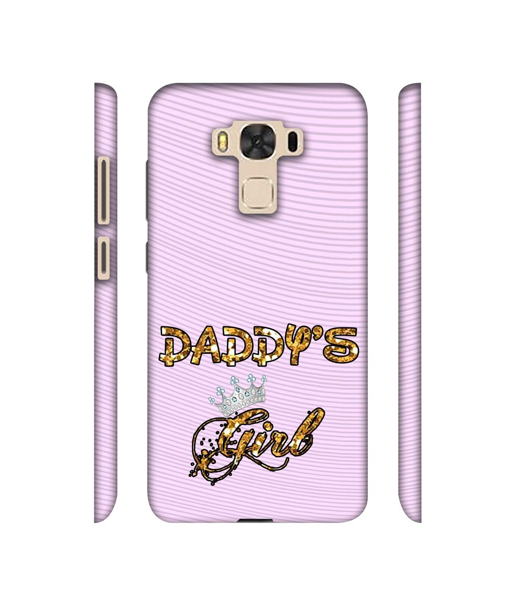 Amazon Brand - Solimo Designer Daddy's Girl in Glitter Pattern 3D Printed Hard Back Case Mobile Cover for Asus Zenfone 3 Laser ZC551KL
