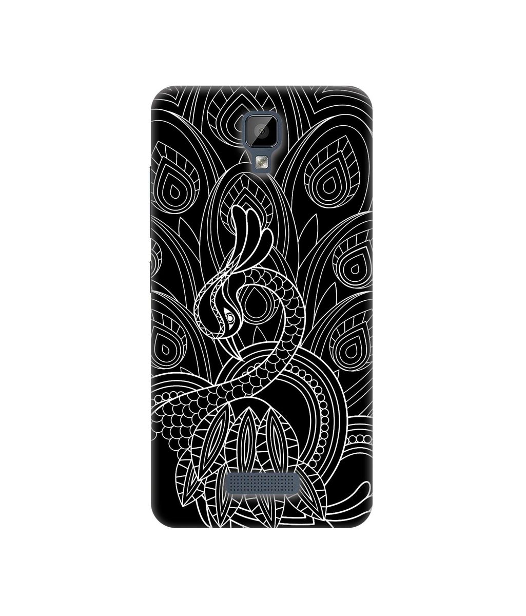 Amazon Brand - Solimo Designer Peacock Feather Pattern 3D Printed Hard Back Case Mobile Cover for Gionee P7 Max