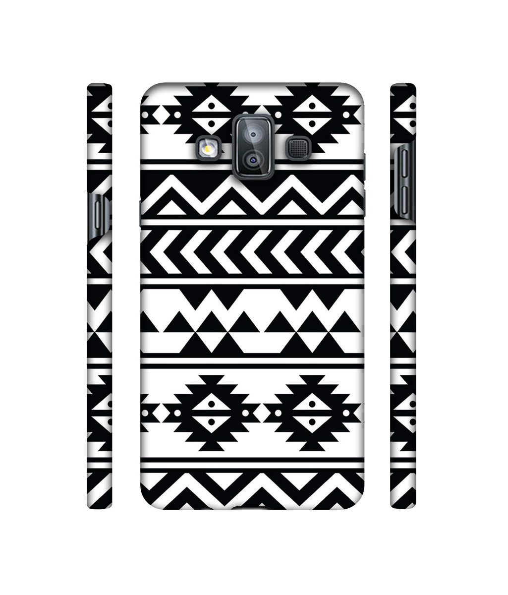 Amazon Brand - Solimo Designer Multi Shape Texture 3D Printed Hard Back Case Mobile Cover for Samsung Galaxy J7 Duo