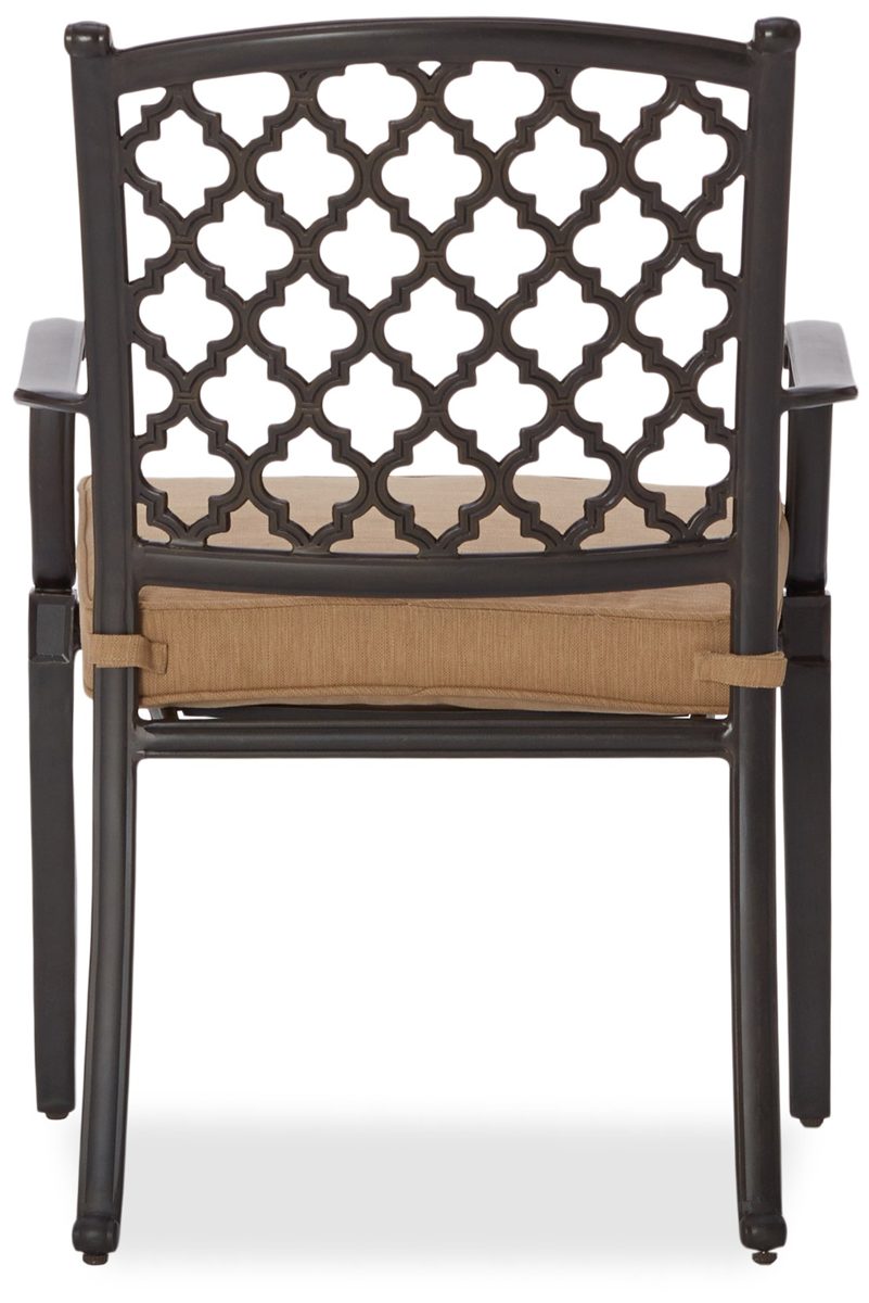 Strathwood Whidbey Cast-Aluminum Dining Arm Chair, Set of 2