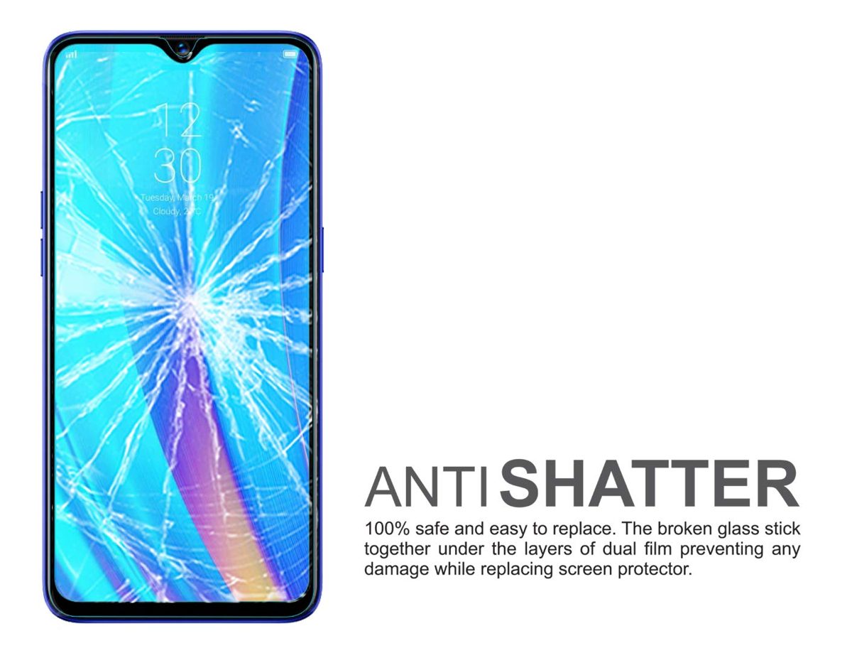 Amazon Brand - Solimo Full Body Tempered Glass for Realme 3 Pro