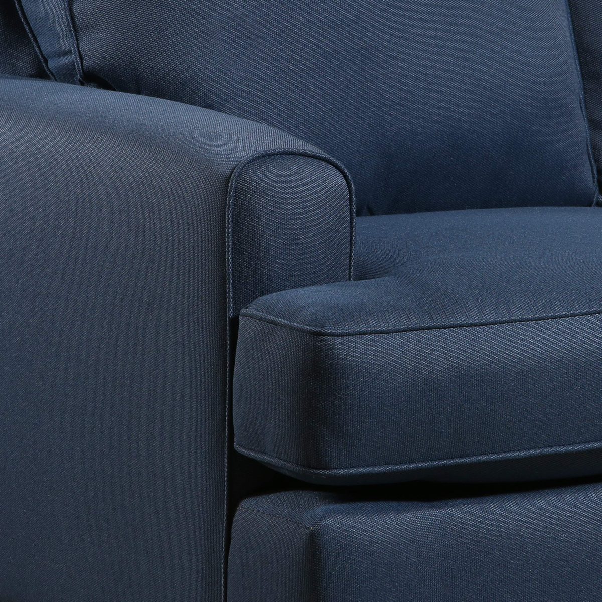 Amazon Brand – Stone & Beam Elizabeth Contemporary Loveseat Sofa, 65"W, Blue