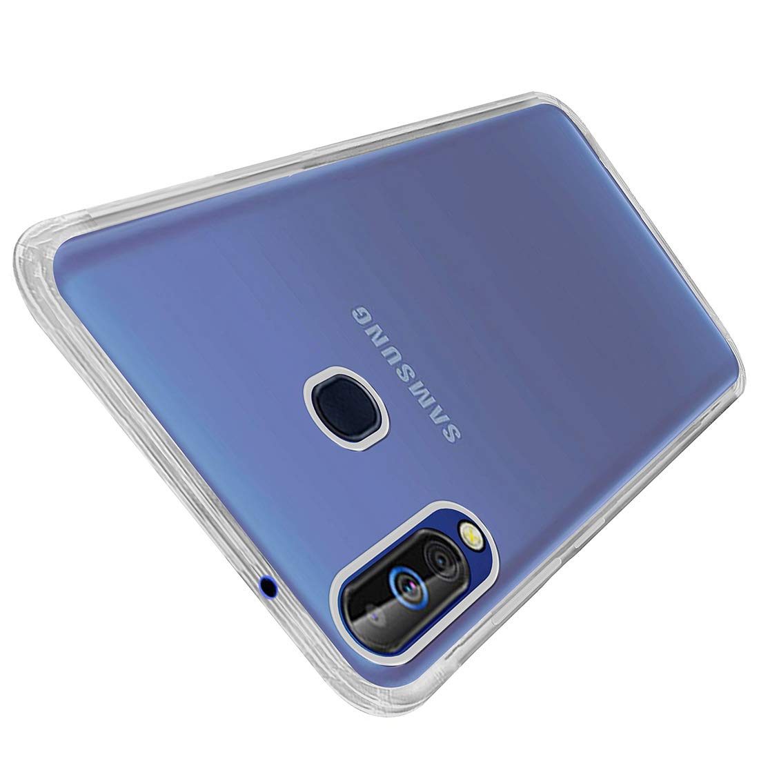 Amazon Brand - Solimo Mobile Cover for Samsung Galaxy M40 (Soft & Flexible Back Case), Transparent