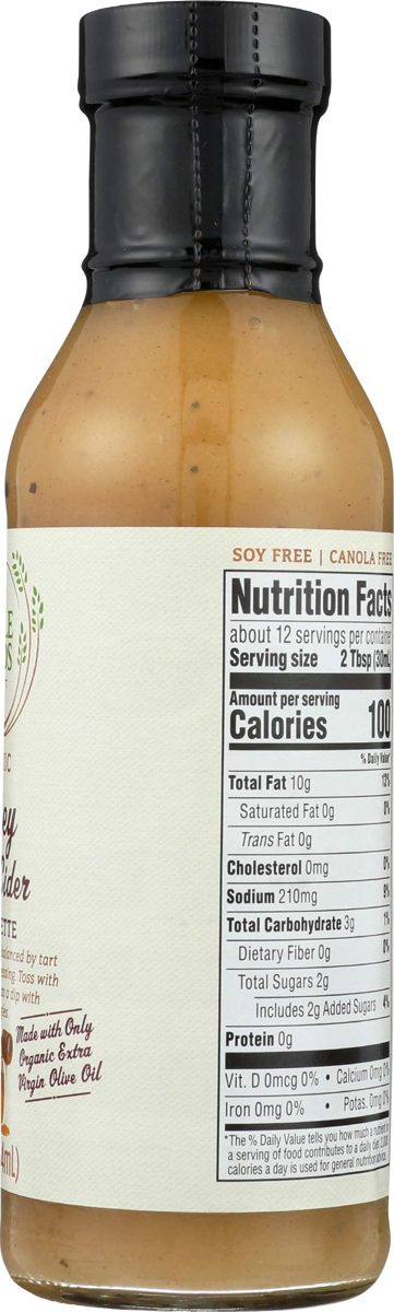 WHOLE FOODS MARKET Honey Apple Cider Vinaigrette, 12 FZ