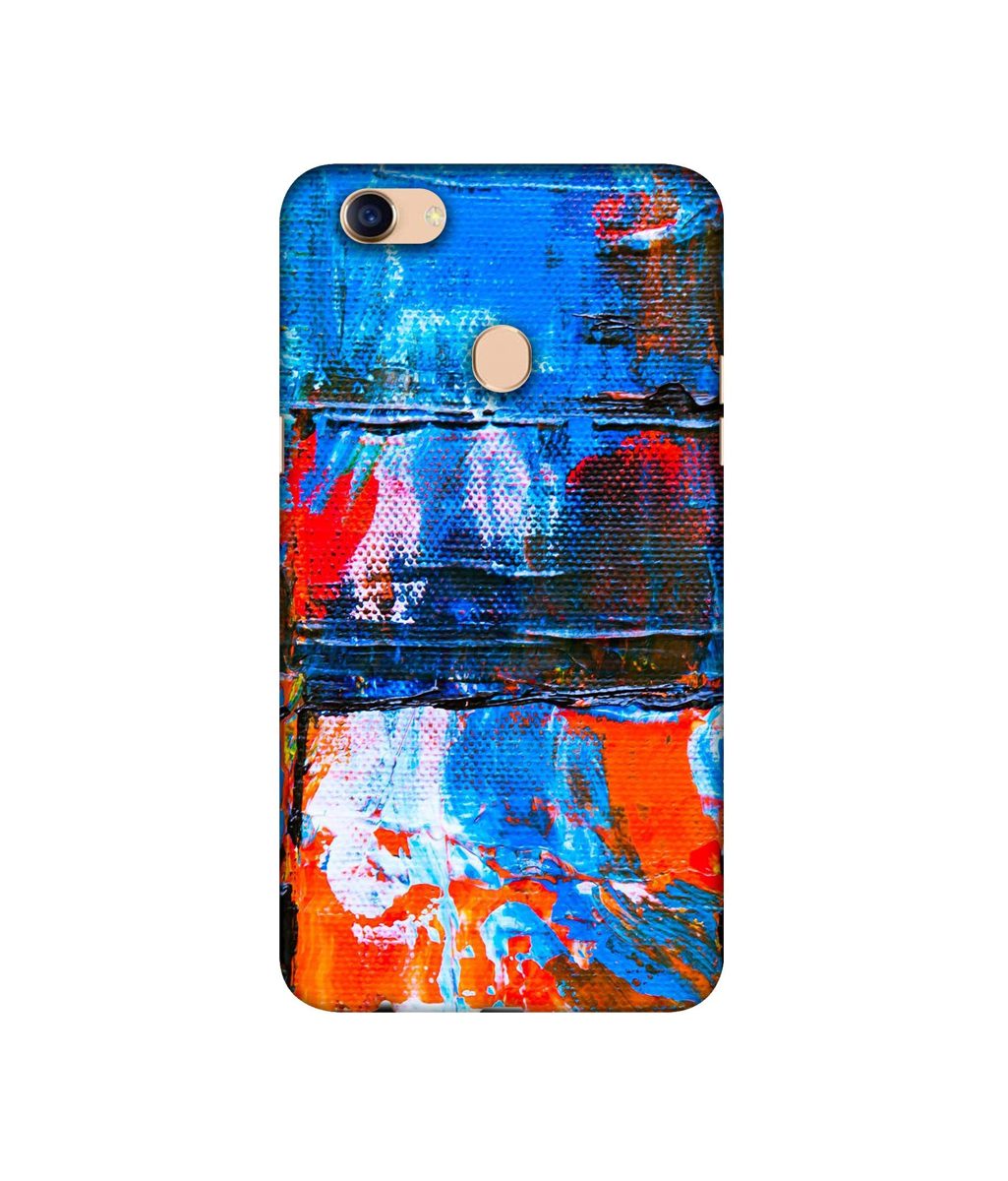 Amazon Brand - Solimo Designer Multicolor Wax On Canvas 3D Printed Hard Back Case Mobile Cover for Oppo F5