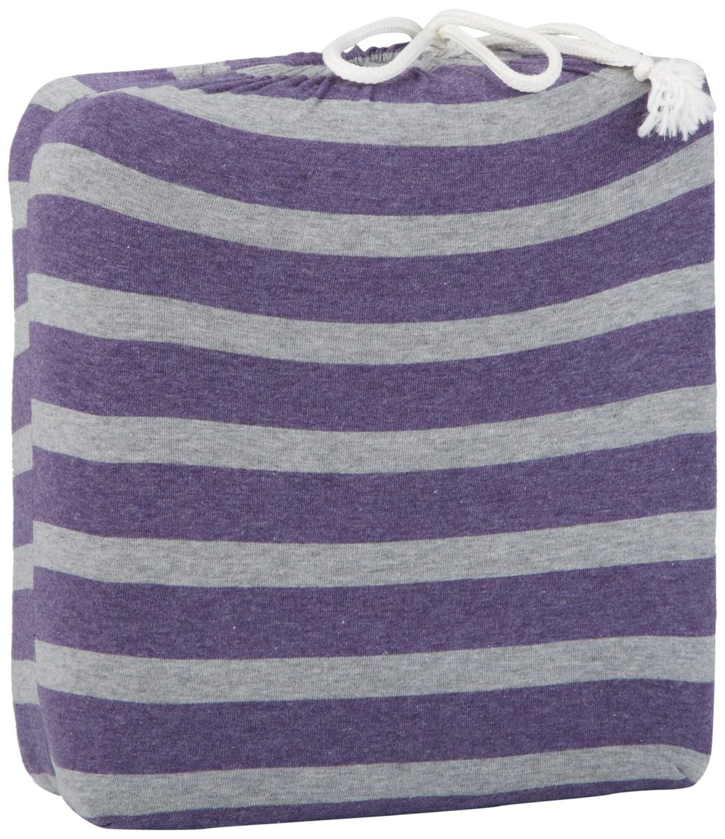 Pinzon Heather Jersey Yarn Dye Duvet Set, Heather Grey Stripe