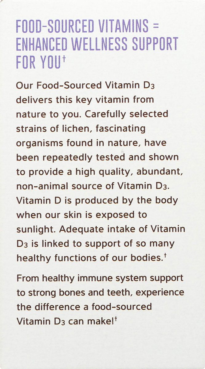 Whole Foods Market, Food-Sourced  Vitamin D3, 60 ct