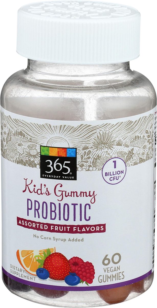 365 Everyday Value, Kid's Gummy Probiotic, Assorted Fruit Flavors, 60 ct