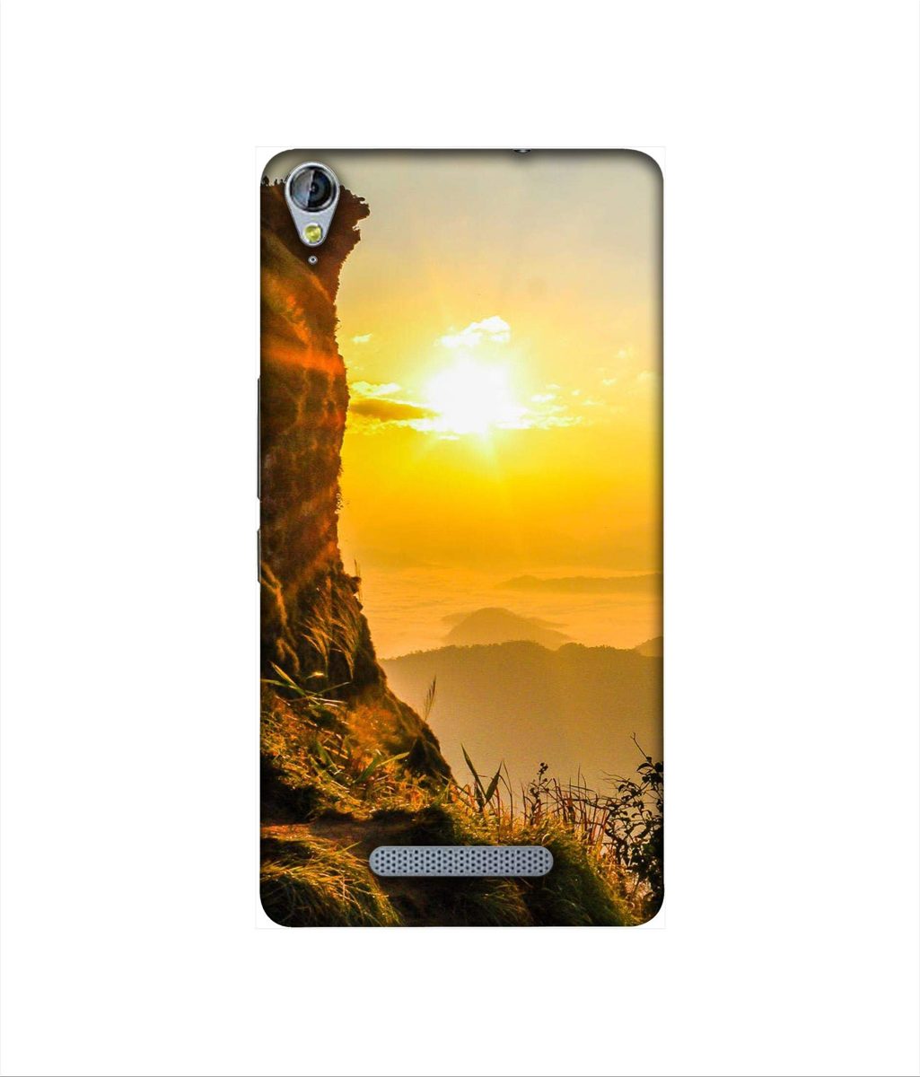 Amazon Brand - Solimo Designer Mountan Side Sun View 3D Printed Hard Back Case Mobile Cover for Micromax Canvas Juice 3Plus Q394