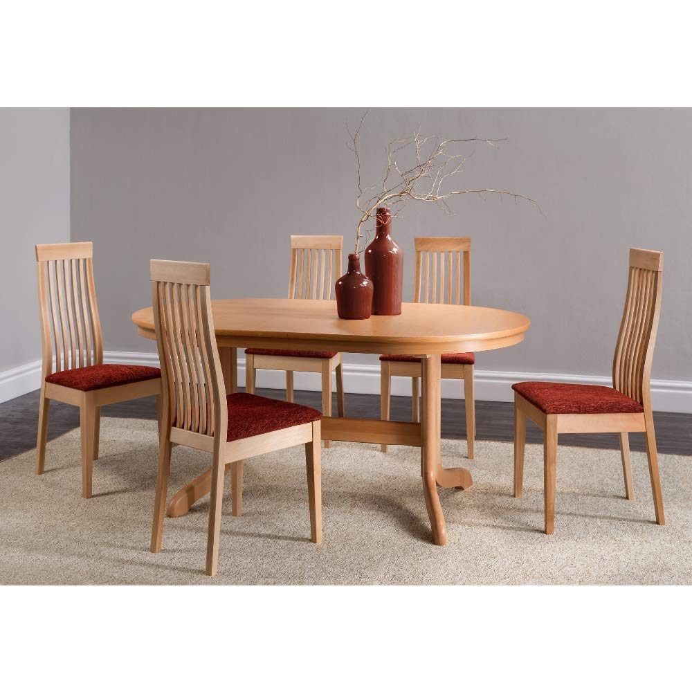 Alcove - Hayes Helena - Set of 2 solid wood armchairs with upholstered seat, lacquered beech