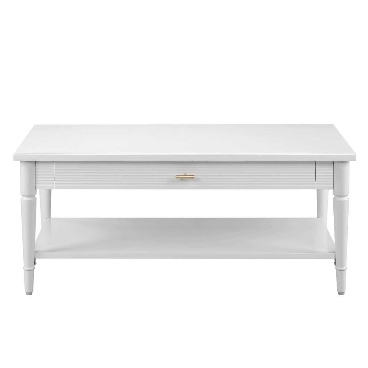 Amazon Brand – Ravenna Home Classic Coffee Table, 42"W, White