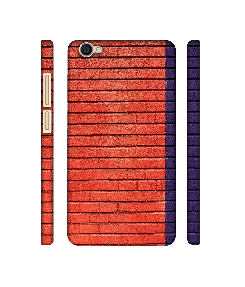 Amazon Brand - Solimo Designer Red and Purple Brick 3D Printed Hard Back Case Mobile Cover for Vivo Y55L