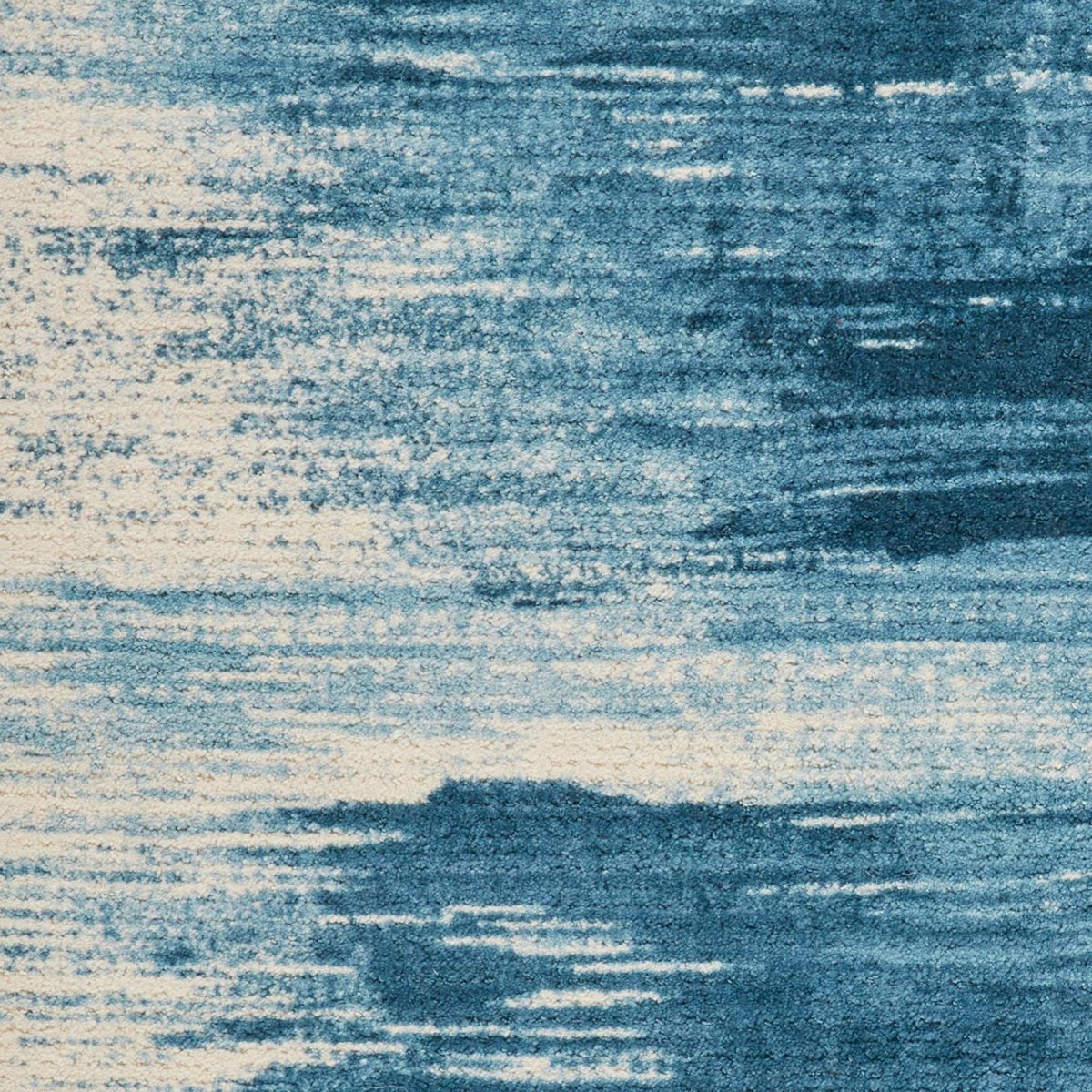 Amazon Brand – Rivet Modern Abstract Area Rug, 4 x 6 Foot, Blue, White