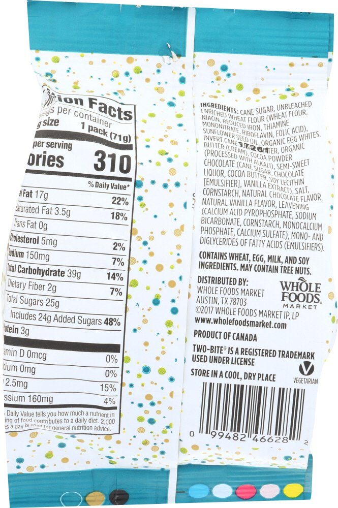 365 Everyday Value, Two-bite Chocolate Brownies Snack Pack, 2.5 oz