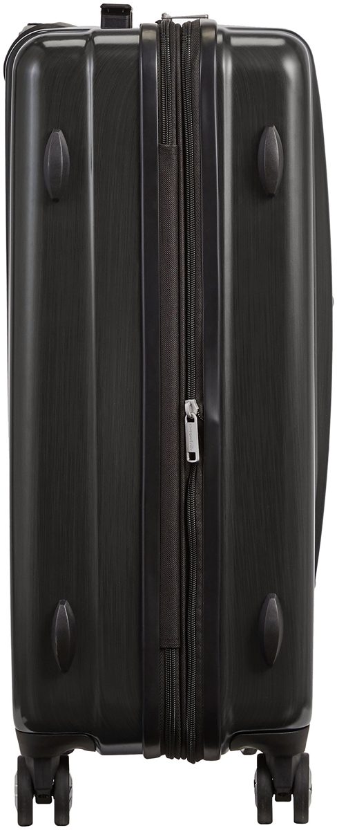 AmazonBasics 3 Piece Hard Shell Luggage Spinner Suitcase Set - Slate Grey