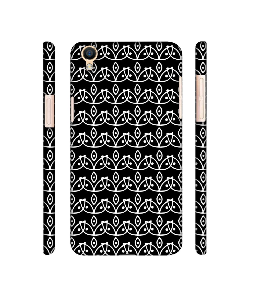 Amazon Brand - Solimo Designer White Flowers Pattern 3D Printed Hard Back Case Mobile Cover for Oppo F1 Plus