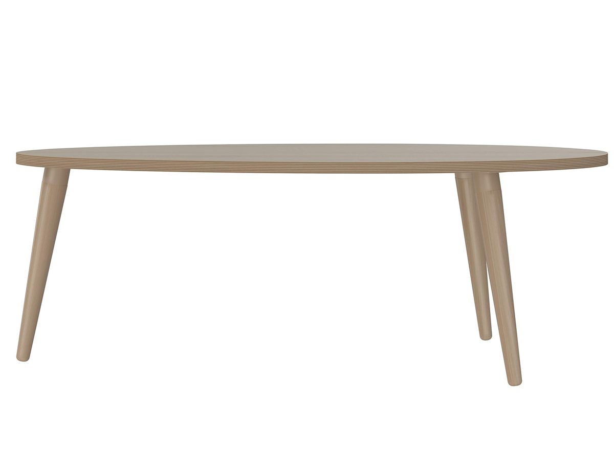 Amazon Brand - Movian Adour Oval Coffee Table, 55 x 110 x 39cm, Light Brown Oak-Effect