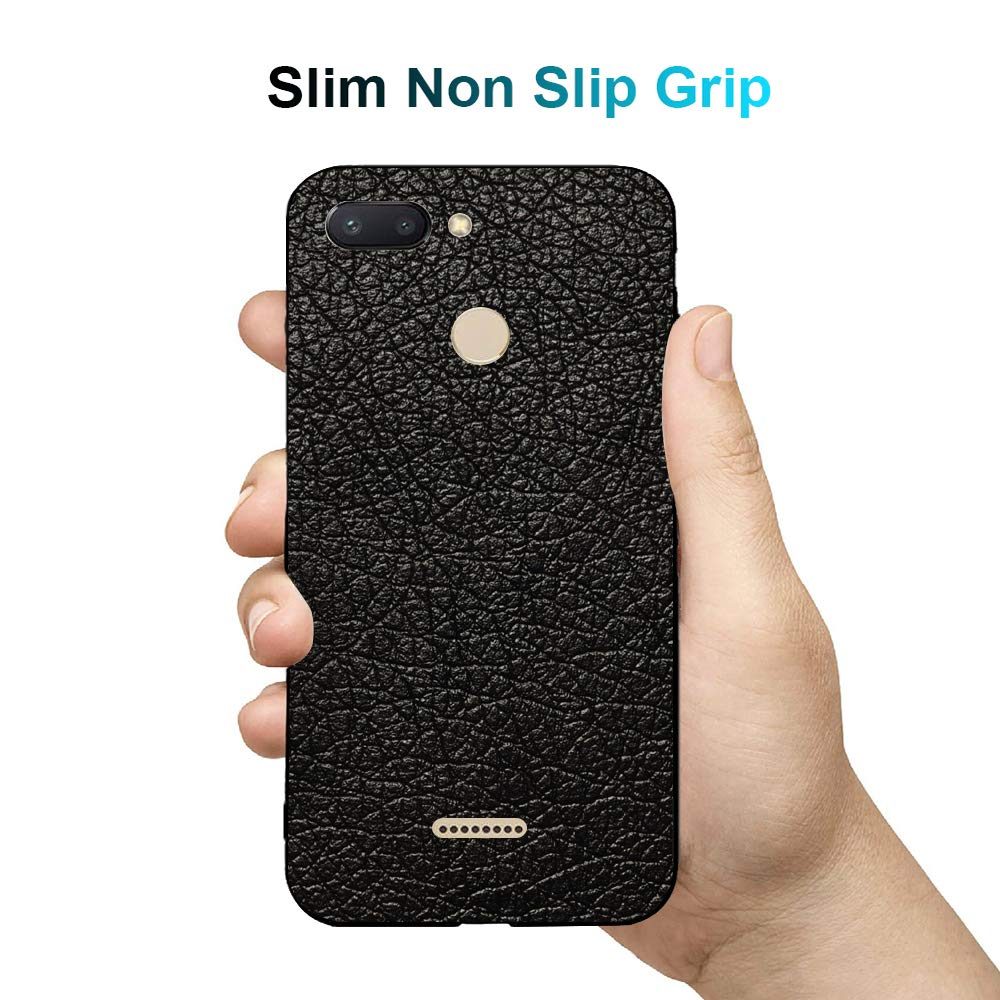 Amazon Brand - Solimo Designer Leather Texture Printed Hard Back Case Mobile Cover for Xiaomi Redmi 6A (D288)