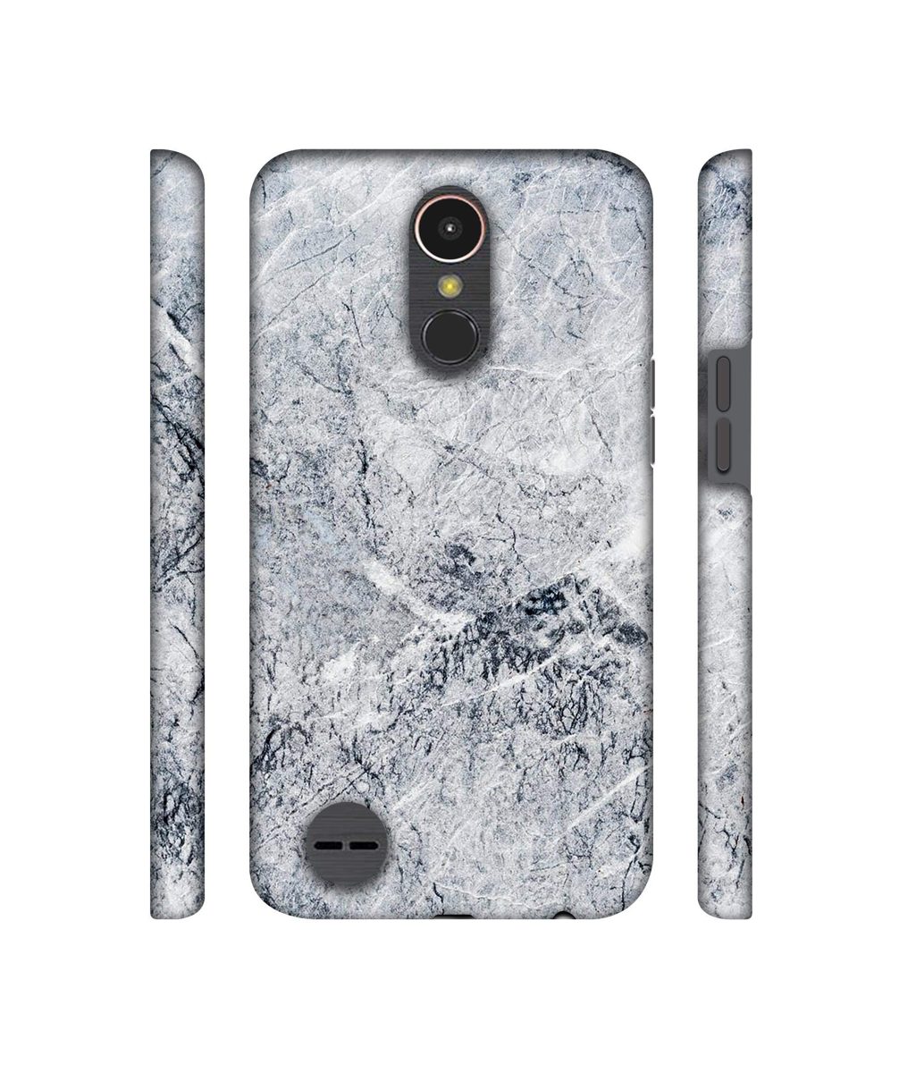 Amazon Brand - Solimo Designer Grayish Marble 3D Printed Hard Back Case Mobile Cover for LG K10 (2017)
