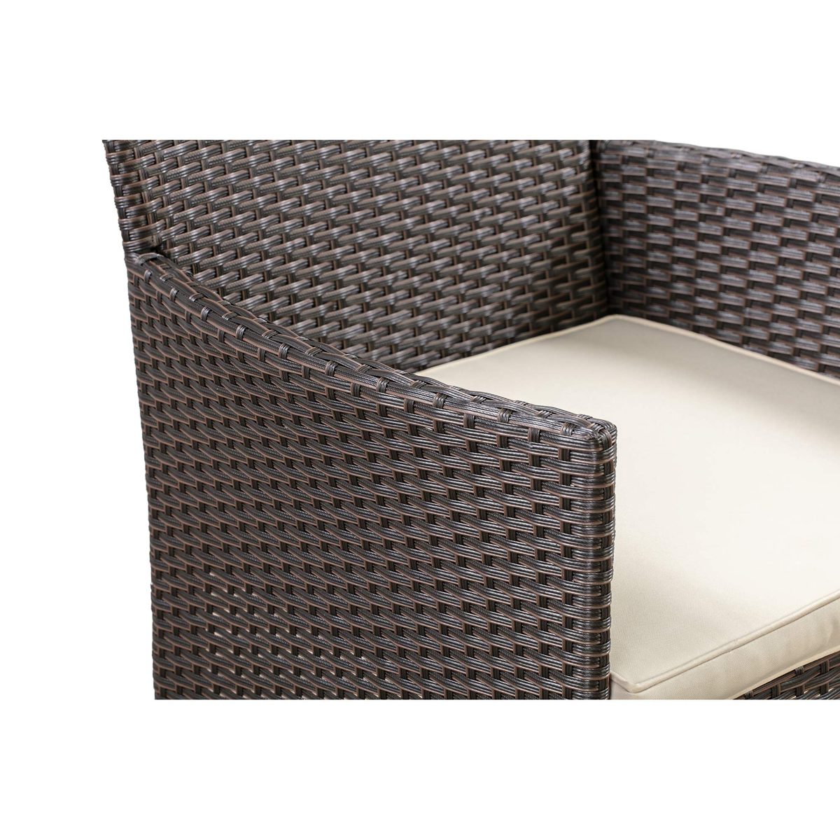 AmazonBasics PF-CS348-BR Conversation Set, 4-Piece, Brown