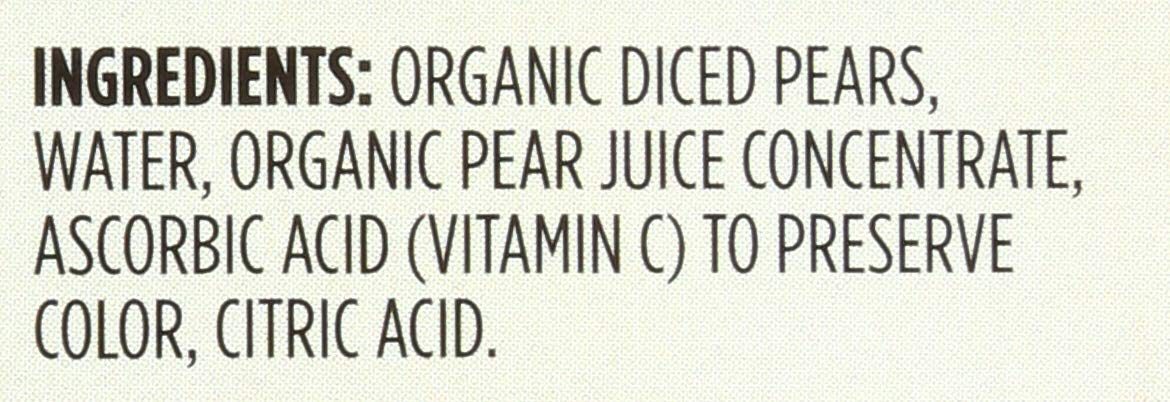 365 Everyday Value, Organic Diced Pears in Organic Pear Juice from Concentrate (4 - 4 oz bowls), 16 oz