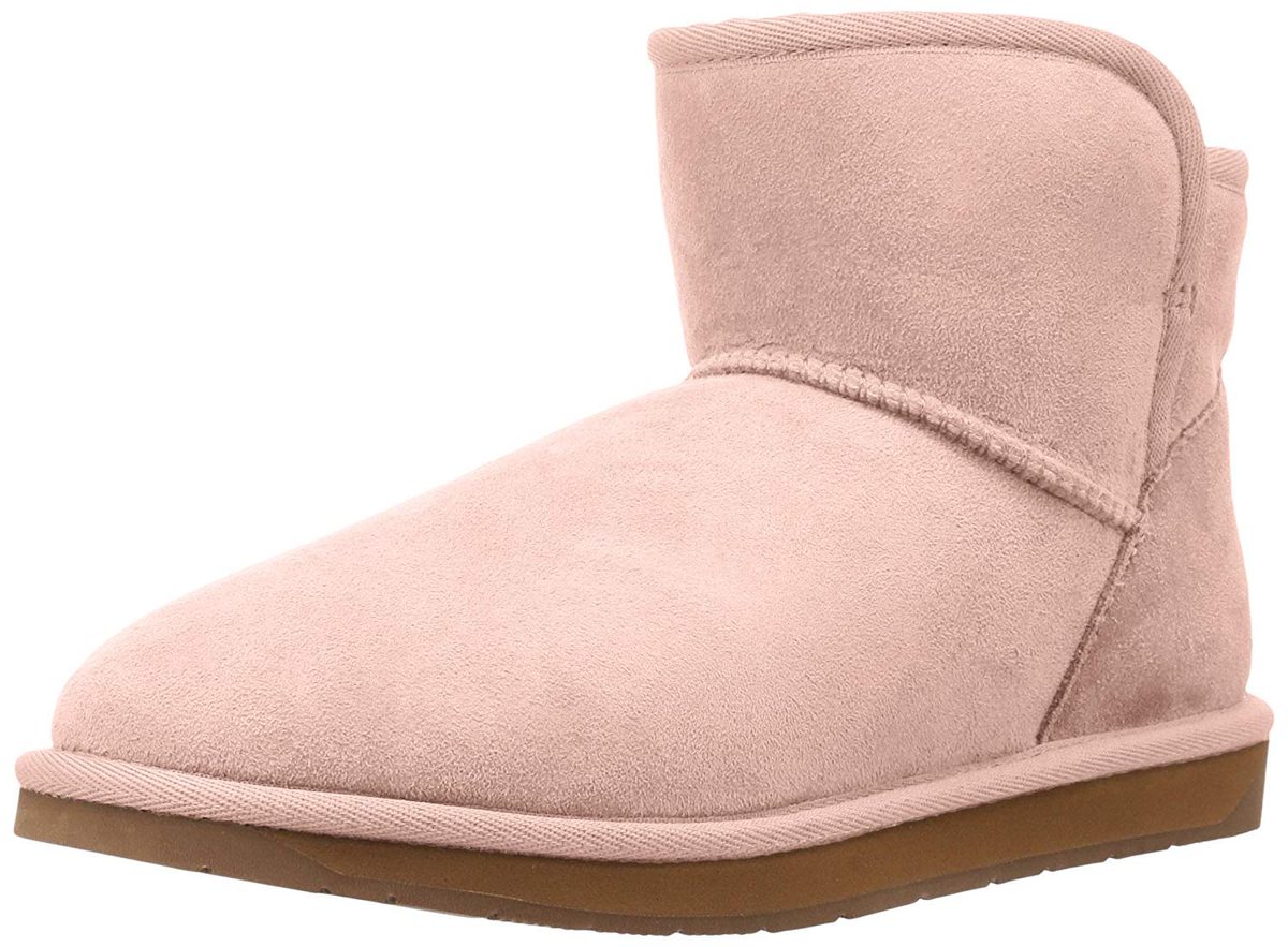 206 Collective Women's Bellevue Shearling Ankle Boot, Pink, 6.5 B US